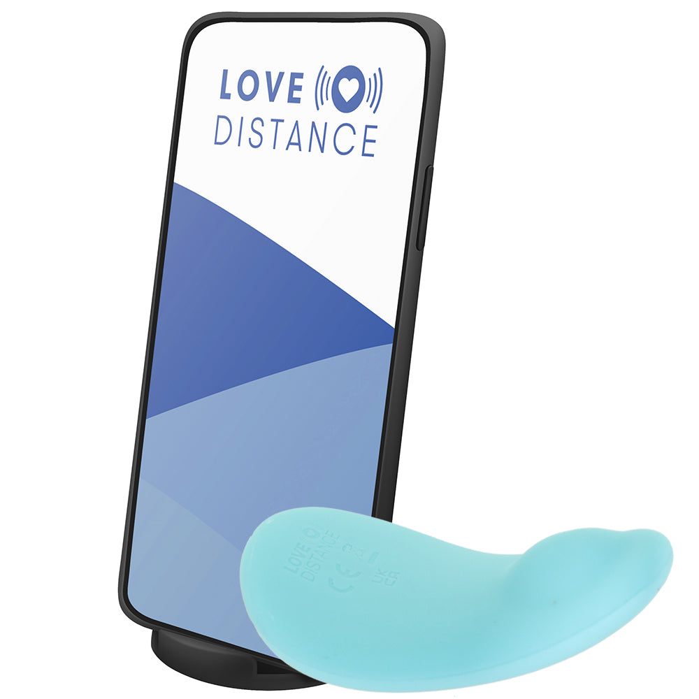 Love Distance Span App Controlled Vibrating Panty - Aqua