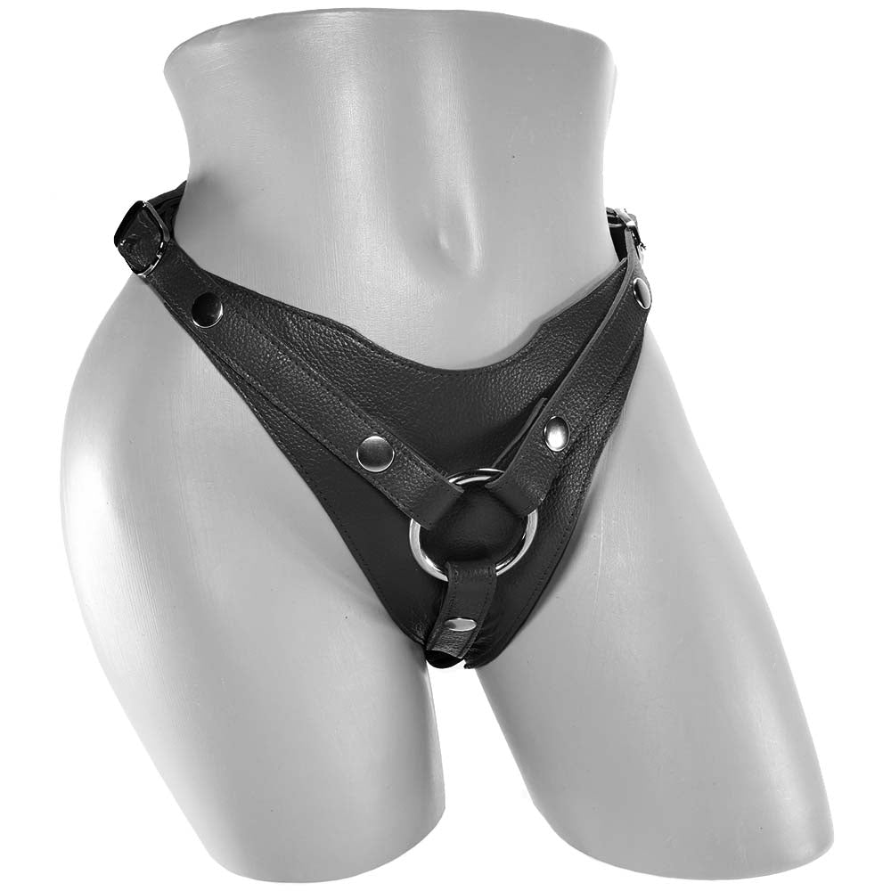 Leather Dildo Harness in Black – PinkCherry Canada