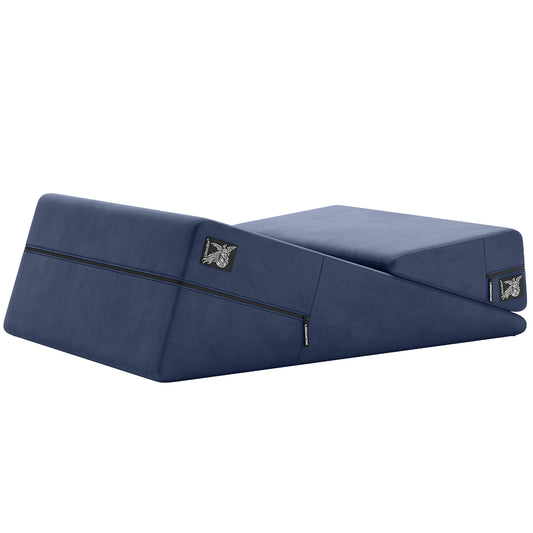 Wedge Ramp Sex Pillow Combo in Velvet Blue