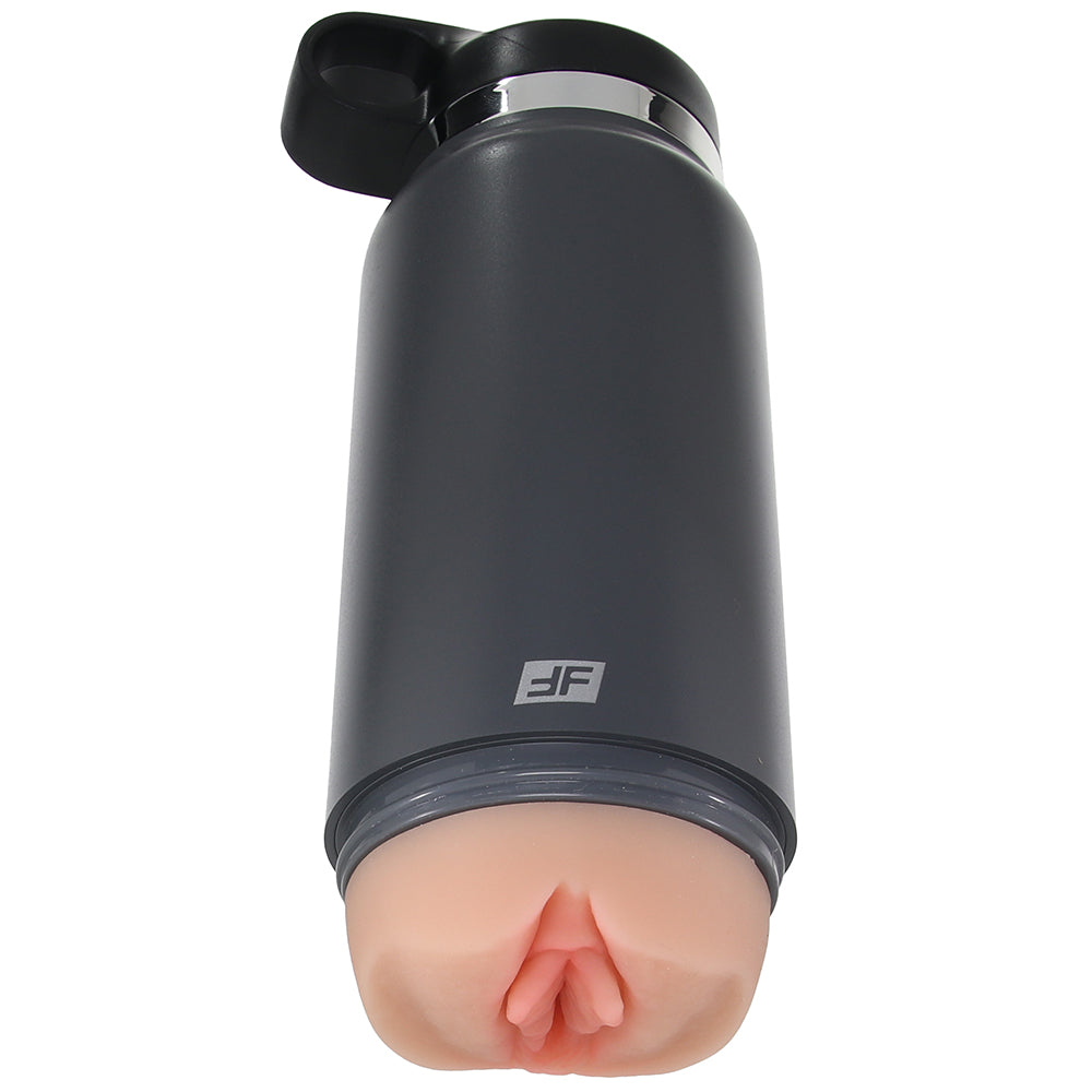 PDX Plus Grey F ck Flask Discreet Stroker in Light