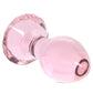 Crystal Glass Gem Plug in Pink