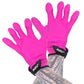 Fuzu Vibrating Small Massage Gloves in Pink