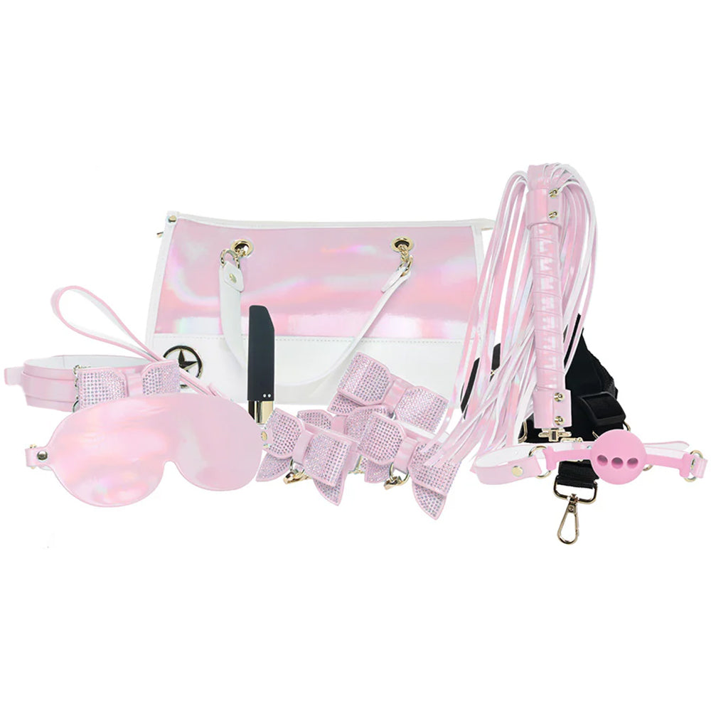 Ouch! Paris Collection Bondage Kit with Bag in Pink