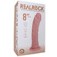 RealRock 8 Inch Rotating and Vibrating Dildo