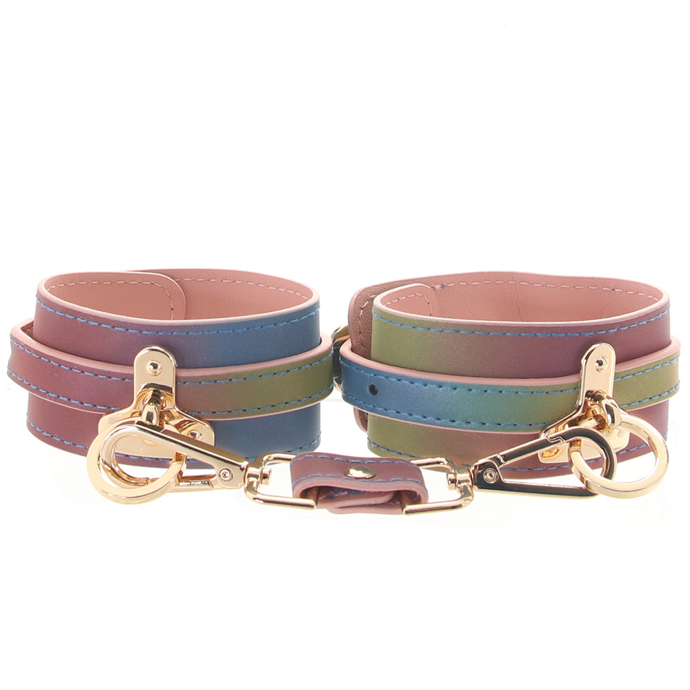 Spectra Bondage Ankle Cuffs in Rainbow