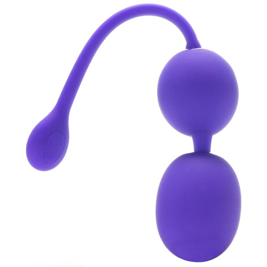 Dual Rechargeable Silicone Kegel Balls in Purple