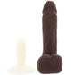 The Realistic 8 Inch Cock with Balls in Chocolate