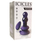 Icicles No.83 Vibrating Glass Plug in Purple