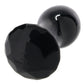 Crystal Glass Gem Plug in Black