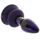 Icicles No.85 Vibrating Glass Plug in Purple