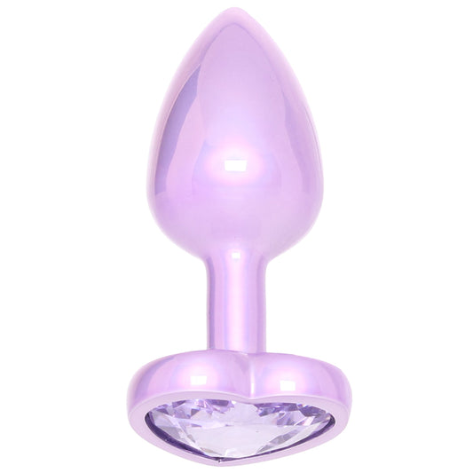 Jewel Amethyst Heart Plug in Small