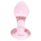 Crystal Glass Gem Plug in Pink