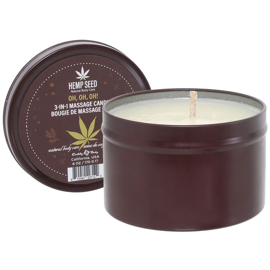 3-in-1 Massage Candle 6oz/170g in Oh, Oh, Oh!