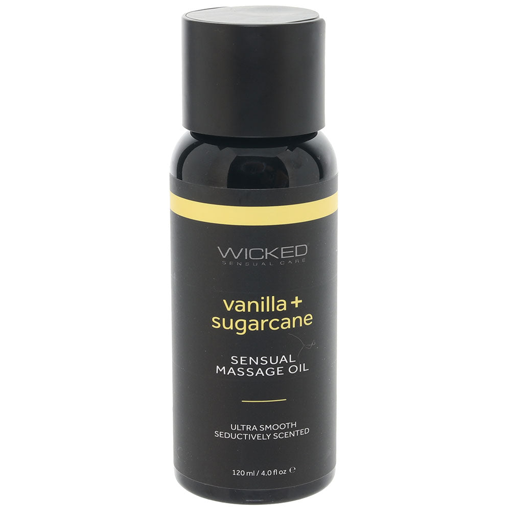 Sensual Massage Oil 4oz/120ml in Vanilla & Sugarcane