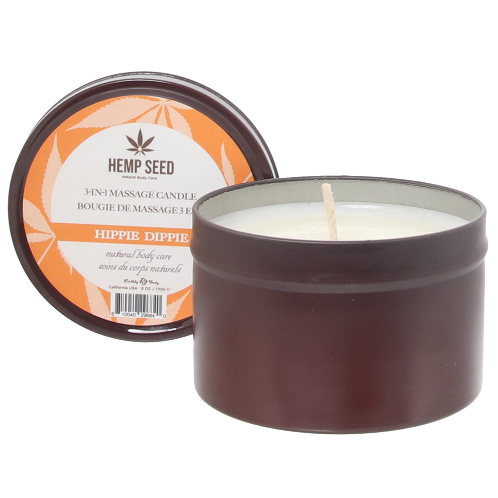 3-in-1 Massage Candle 6oz/170g in Hippie Dippie