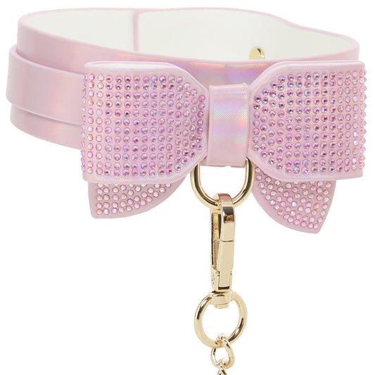 Ouch! Paris Collection Collar & Leash in Pink