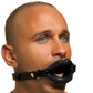 Master Series Juicy Lips Open Mouth Gag in Black