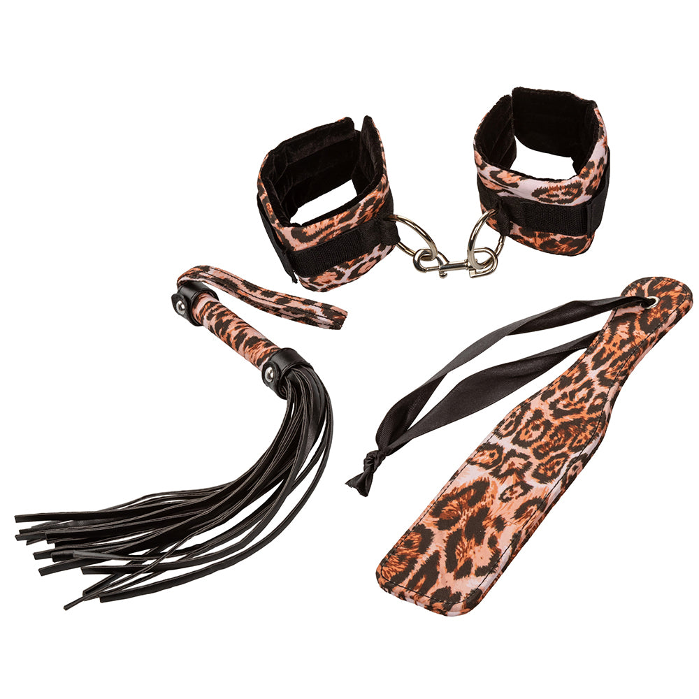 Unleashed Adventure Leopard Bondage Set PinkCherry Canada