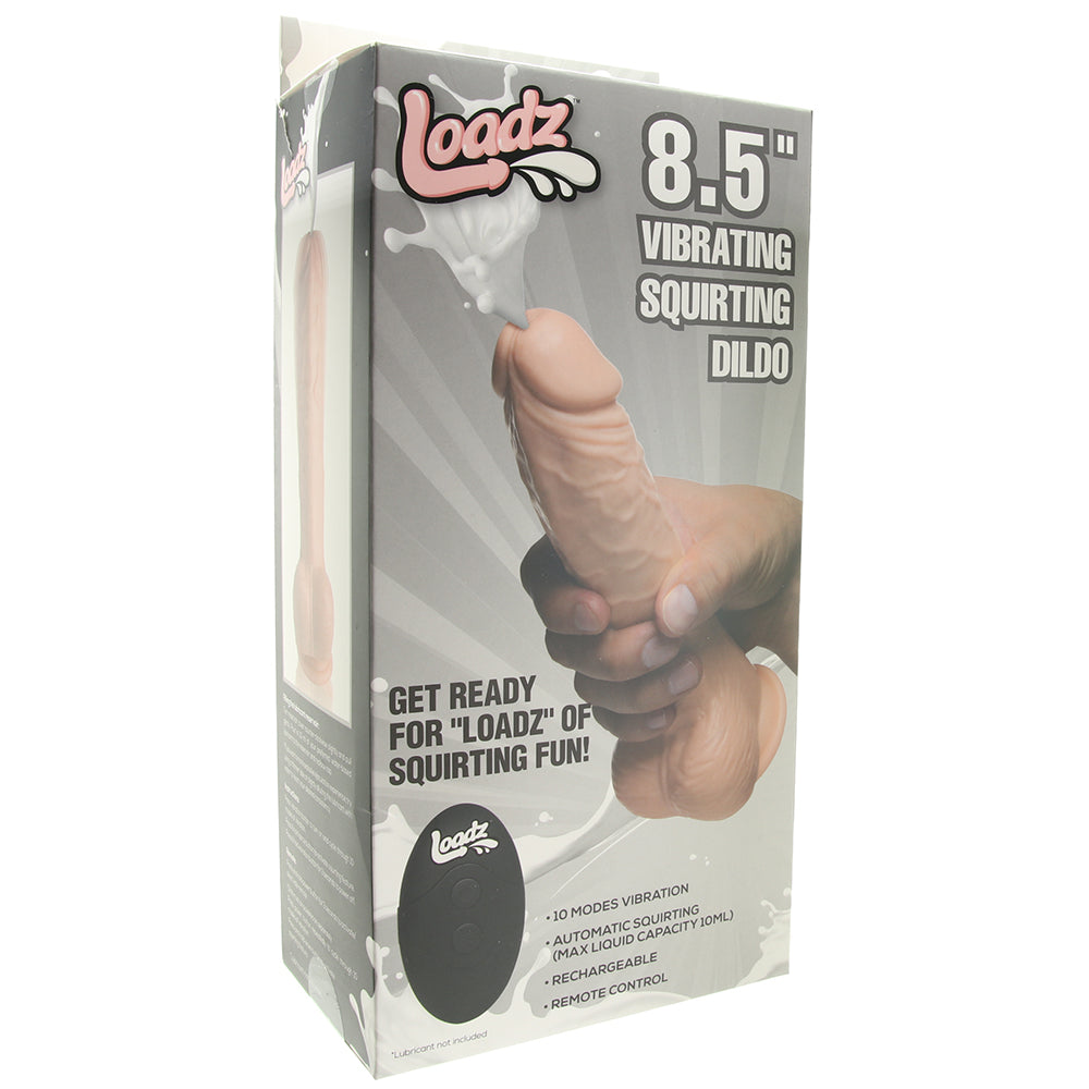 Loadz 8.5 Inch Vibrating Squirting Dildo PinkCherry Canada