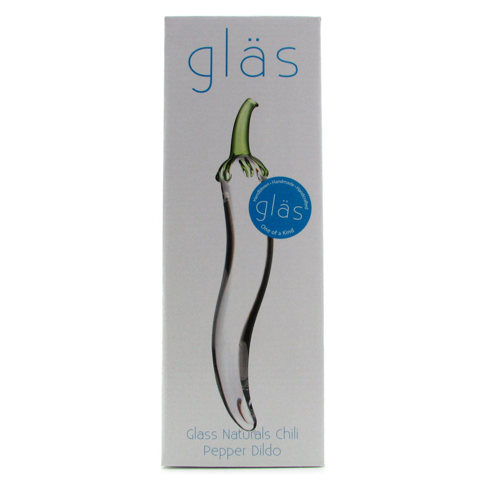 Glass Naturals Chili Pepper Glass Dildo PinkCherry Canada