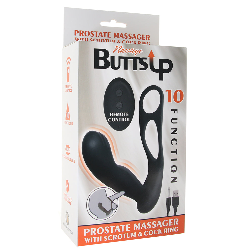 Butts Up Prostate Massager with Scrotum C Ring PinkCherry Canada