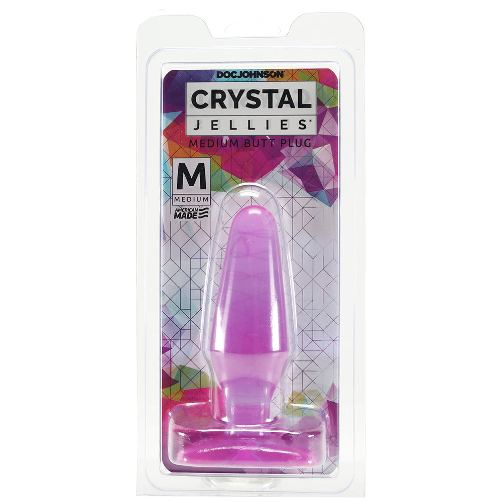 Crystal Jellies Medium Butt Plug in Purple PinkCherry Canada