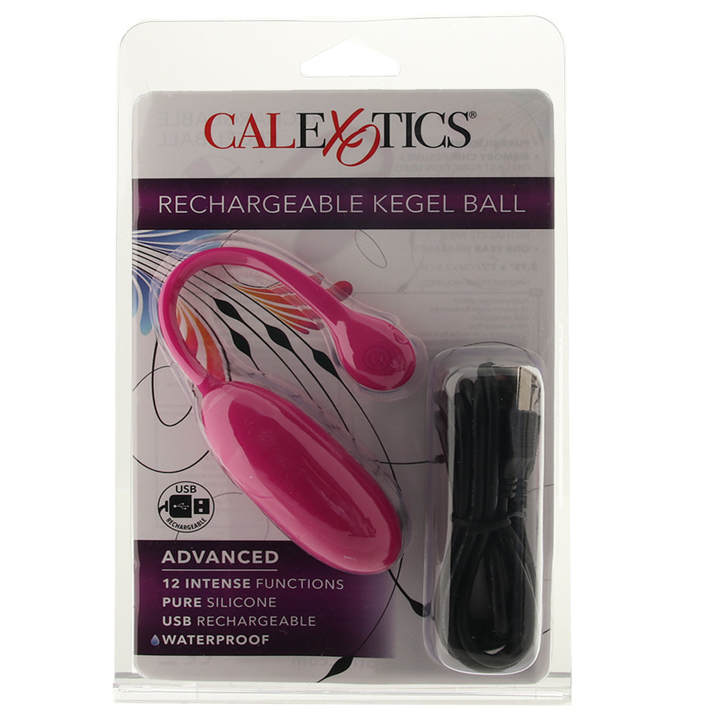 Advanced Rechargeable Silicone Kegel Ball in Pink