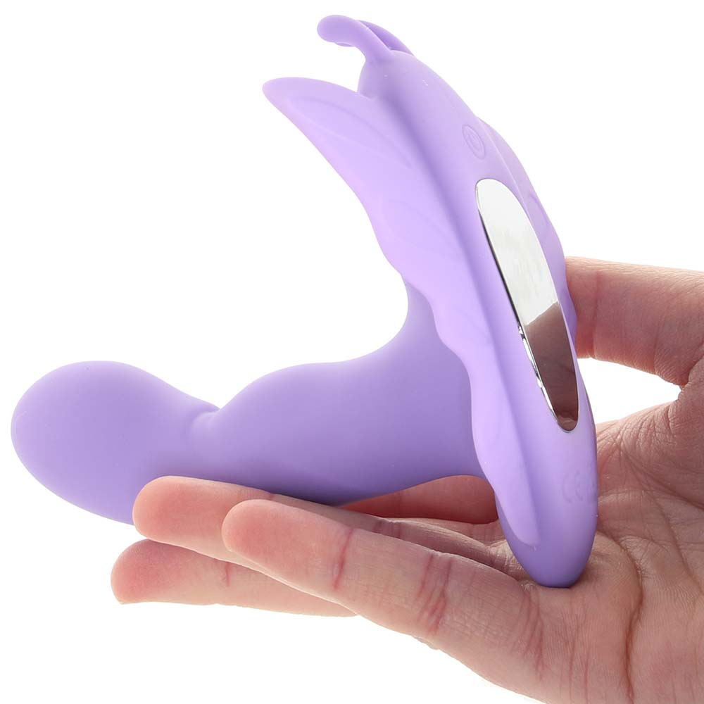 Venus Butterfly Remote Rocking Penis Vibe in Purple PinkCherry