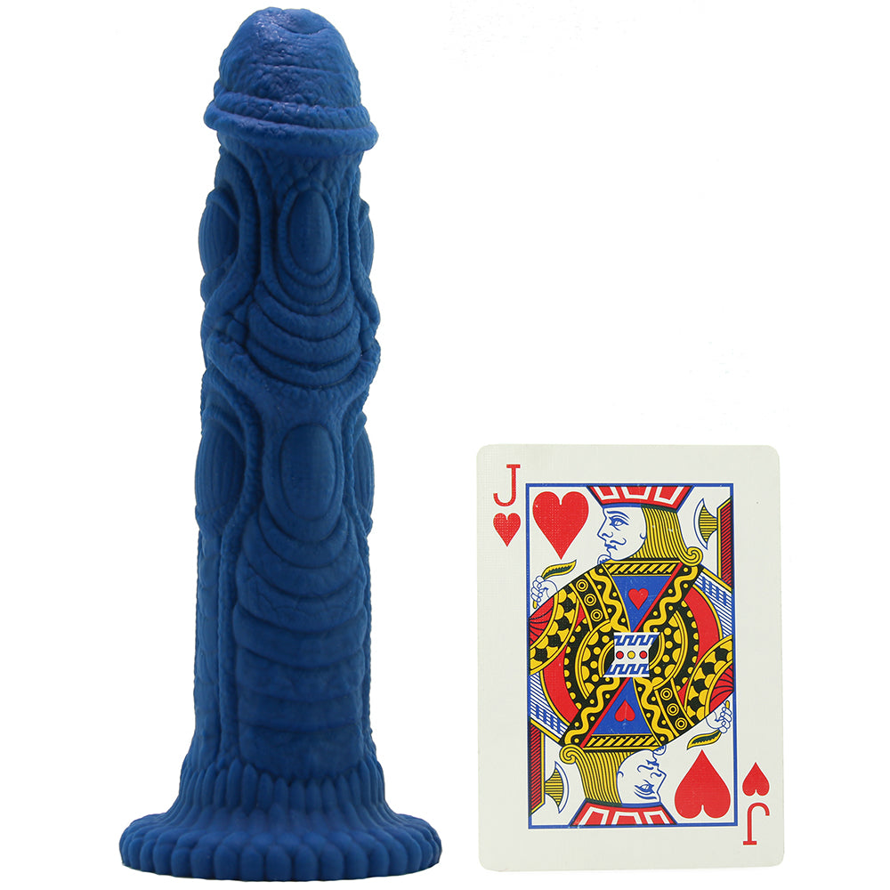 The Realm Draken Lock On Dildo in Blue Blush Dragon Silicone