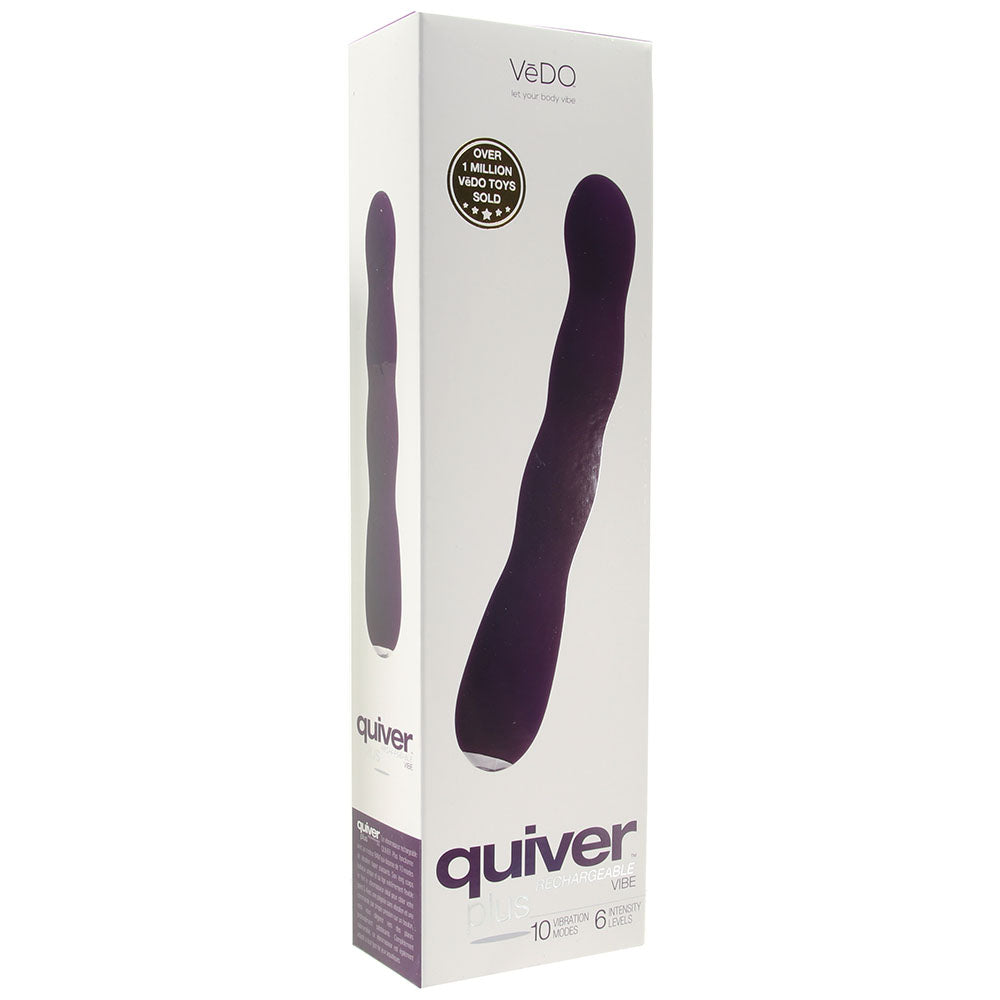 Quiver Plus Rechargeable Vibe in Deep Purple PinkCherry Canada