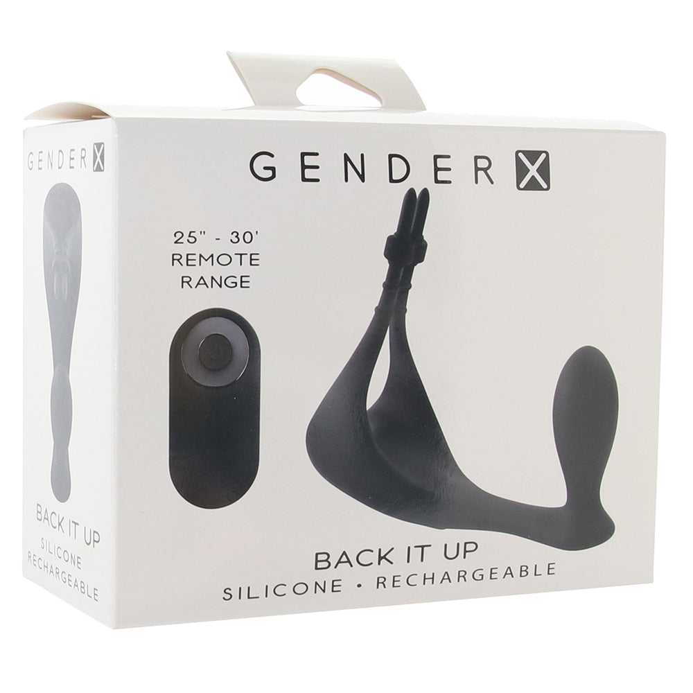 Gender X Back It Up Remote Plug and Ring Vibe PinkCherry Canada