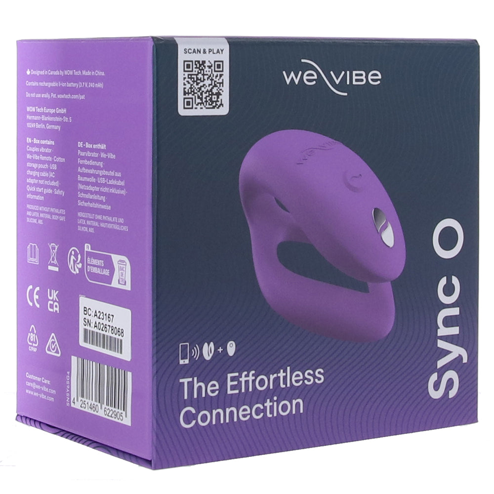 We Vibe Sync O Expanding Couples Vibe in Purple PinkCherry Canada