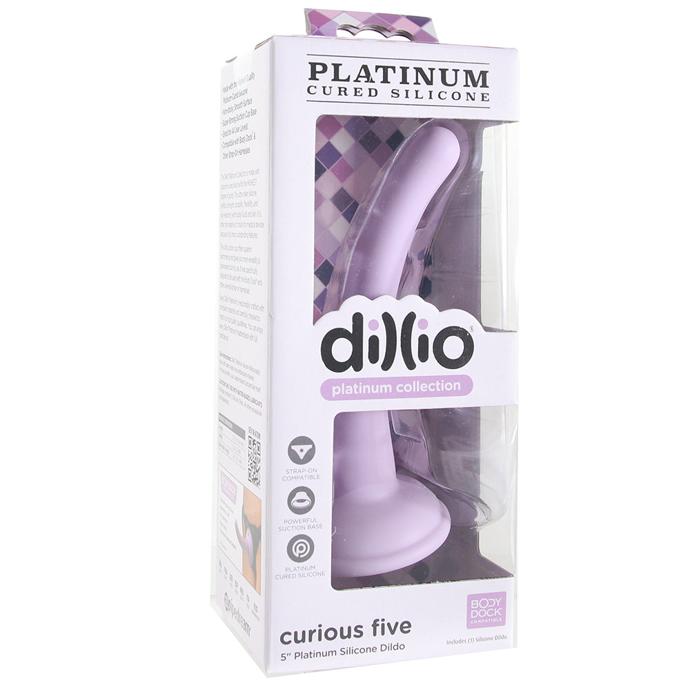 Dillio Platinum Curious Five Dildo in Lavender PinkCherry Canada