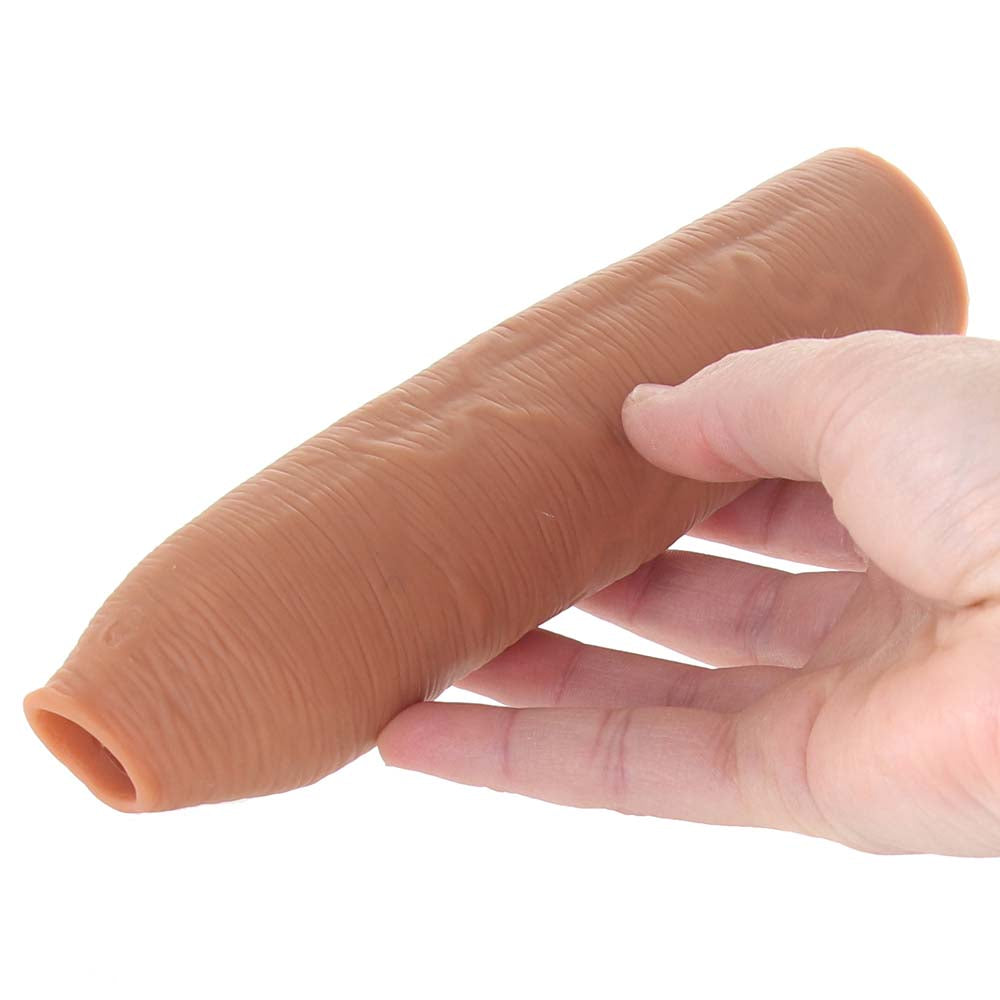 Fantasy X tensions Elite Uncut Silicone Enhancer in Tan