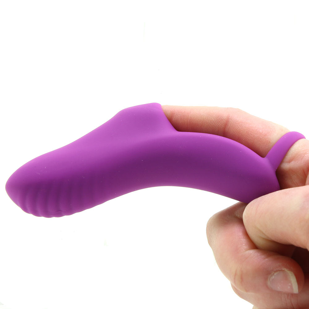 Fuzu Silicone Fingertip Massager Vibe in Purple PinkCherry Canada