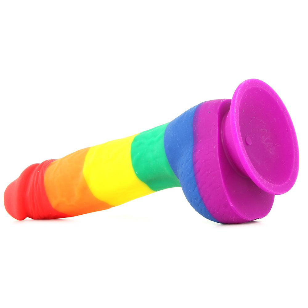 Colours Pride Edition 6 Inch Silicone Dildo in Rainbow