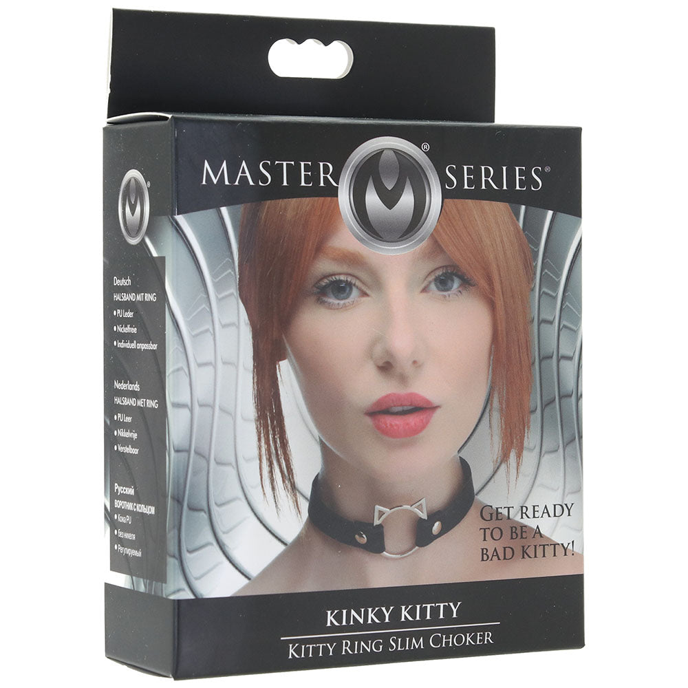 Master Series Kinky Kitty Slim Choker in Black PinkCherry Canada