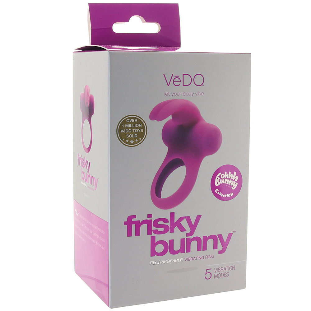 Frisky Bunny Vibrating Ring in Perfectly Purple PinkCherry Canada