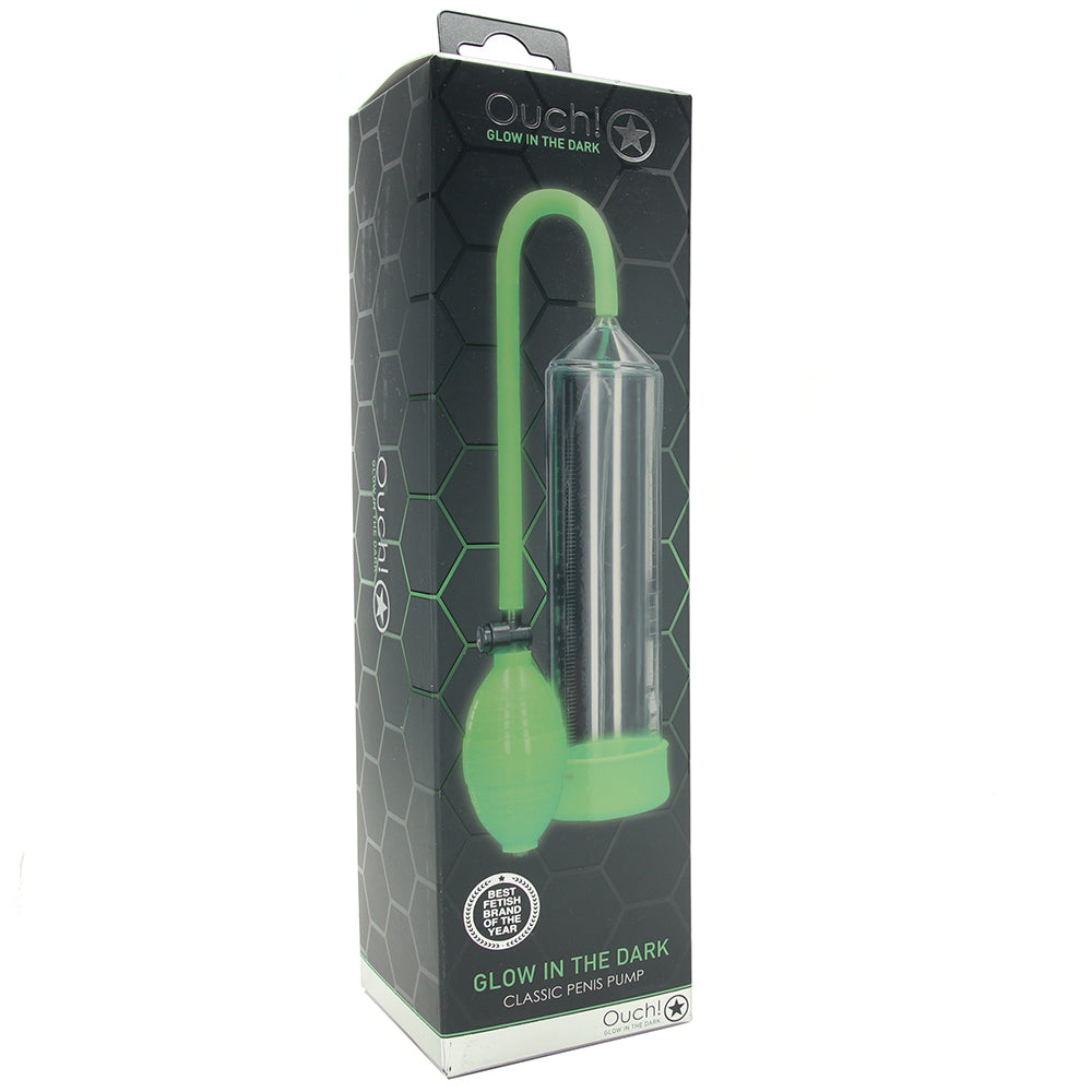 Ouch Glow In The Dark Classic Penis Pump PinkCherry Canada